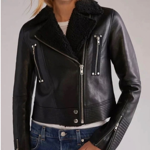 NWT PAIGE | Rooney Leather Jacket - Picture 5 of 13